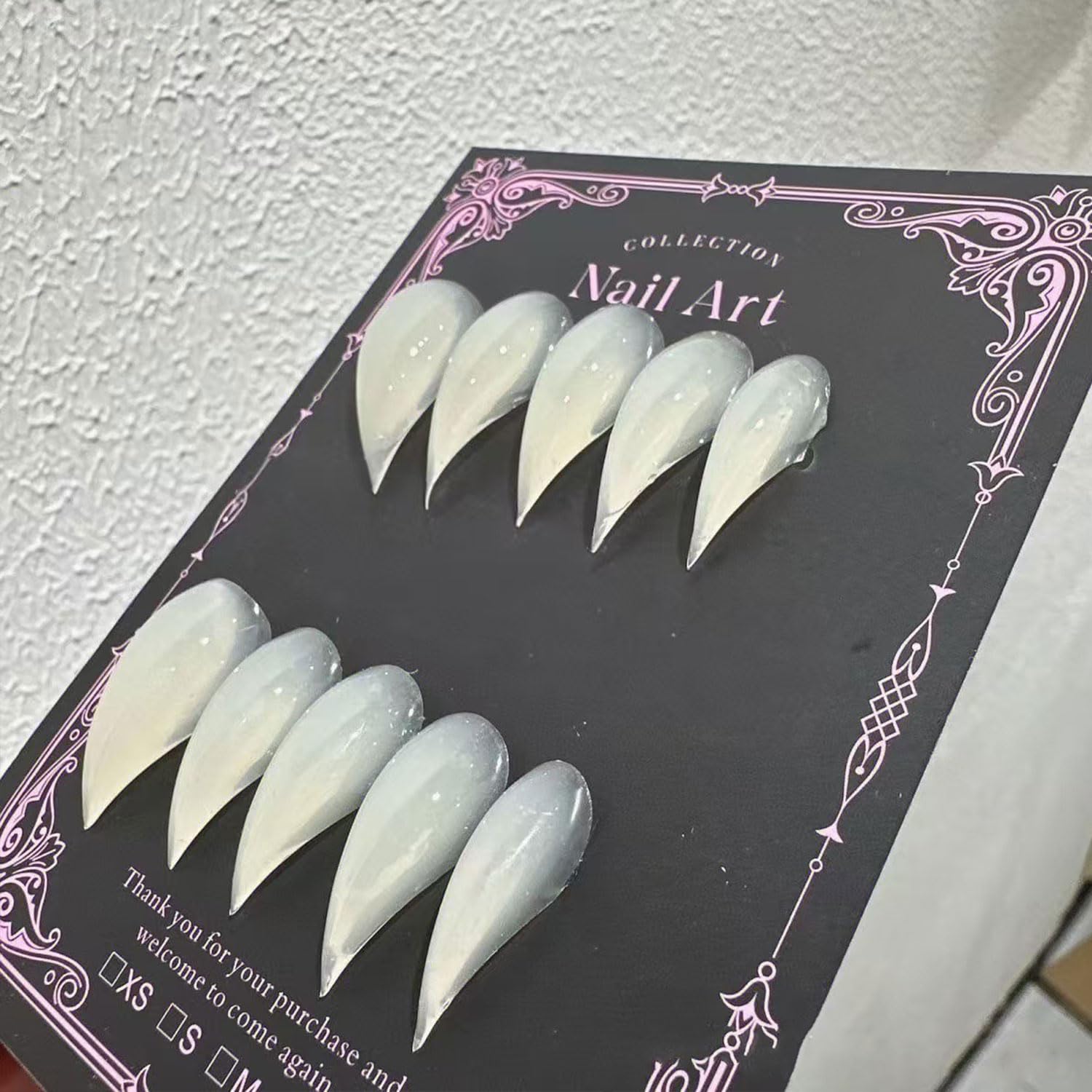 RIICFDD dragon claw design nails in a gift-ready Halloween box for bold style