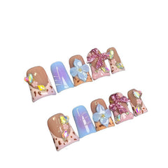 RIICFDD rhinestone bow embellishments sparkle for special occasions and photos.