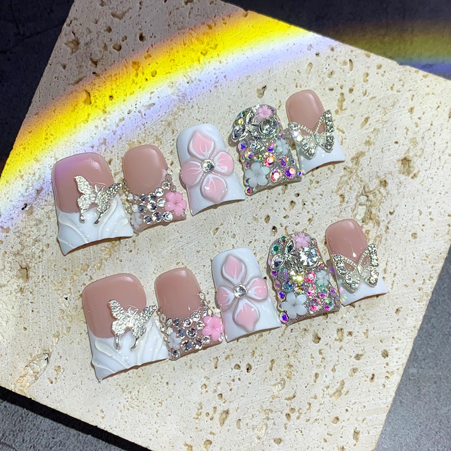 RIICFDD glue and cuticle stick kit for secure, easy nail applications.