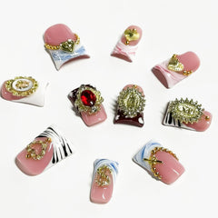 RIICFDD handmade thick acrylic nails for durable wear