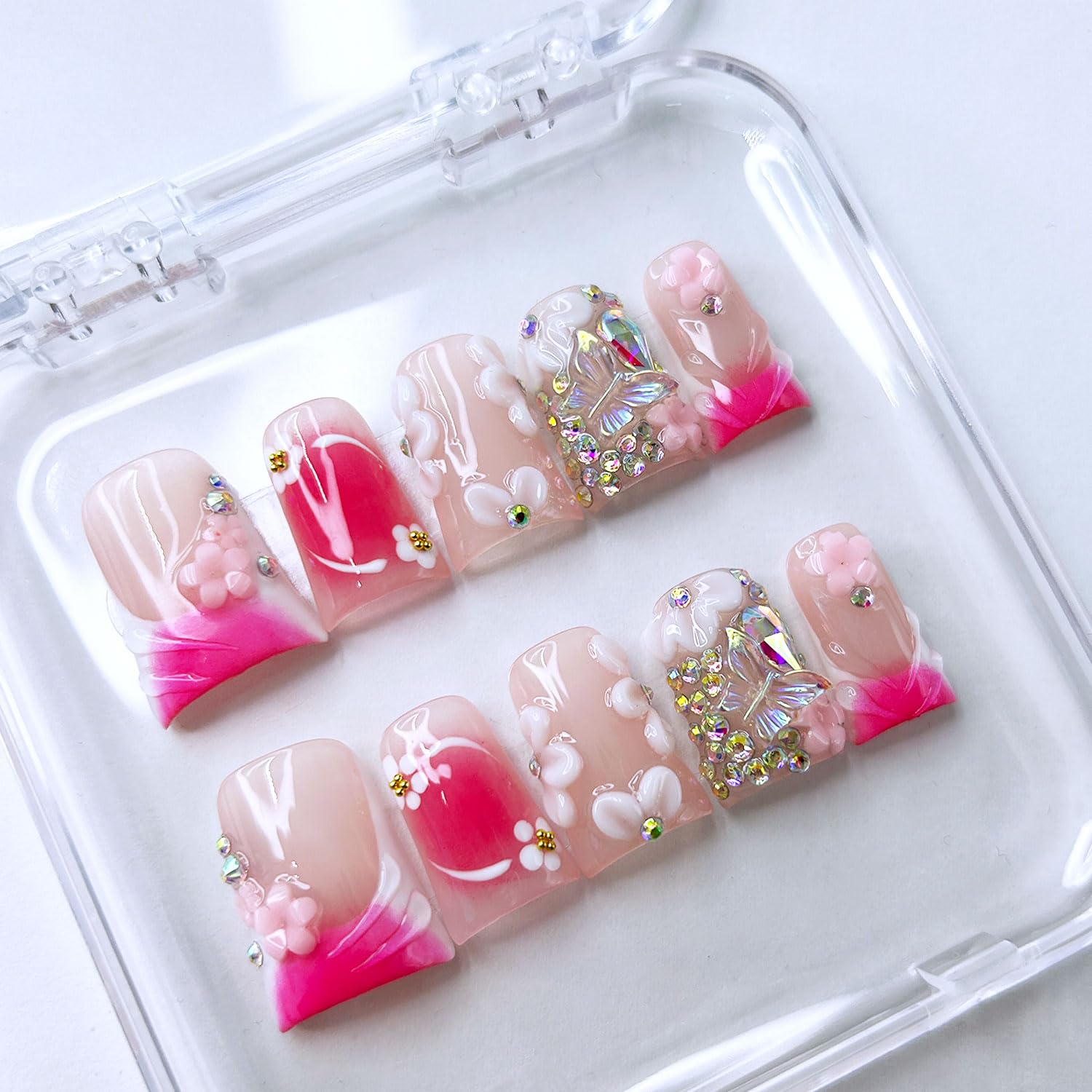 RIICFDD storage pouch shown with nails for organized travel use.