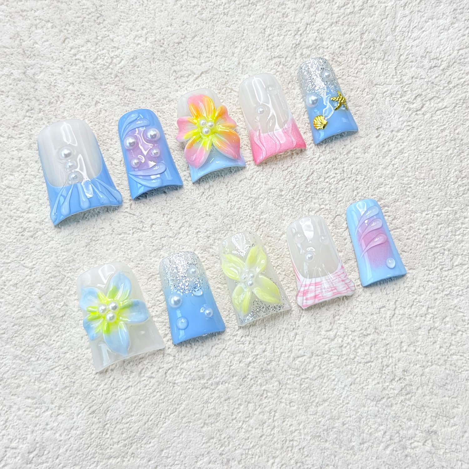 RIICFDD thick acrylic nails offer durable, reusable wear