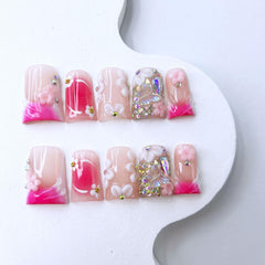 RIICFDD thick acrylic nails highlighting chip-resistant durability.