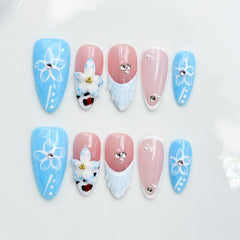 RIICFDD thick acrylic nails for durable, reusable wear.