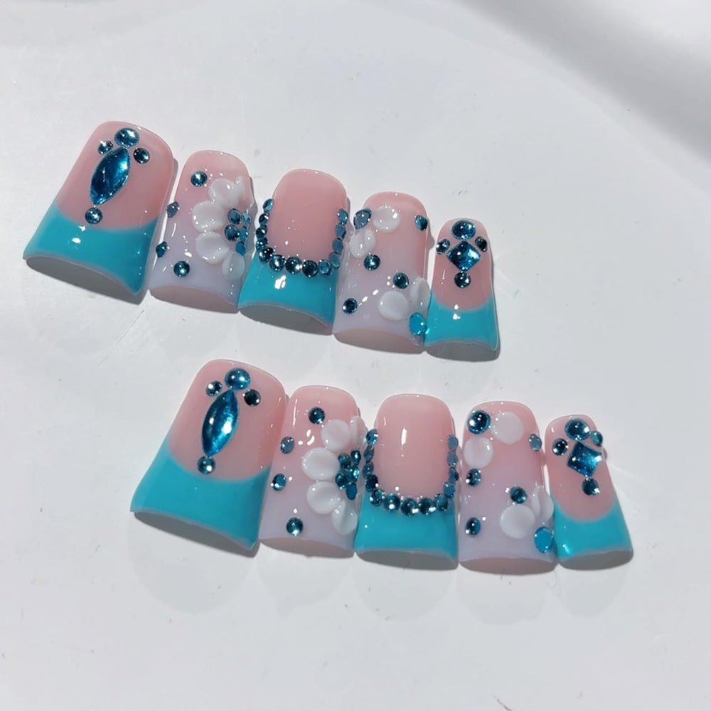 RIICFDD thick acrylic nails offering a durable salon-like finish.