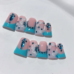 RIICFDD thick acrylic nails offering a durable salon-like finish.