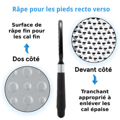 Rikans Foot File easy-clean design with built-in catcher