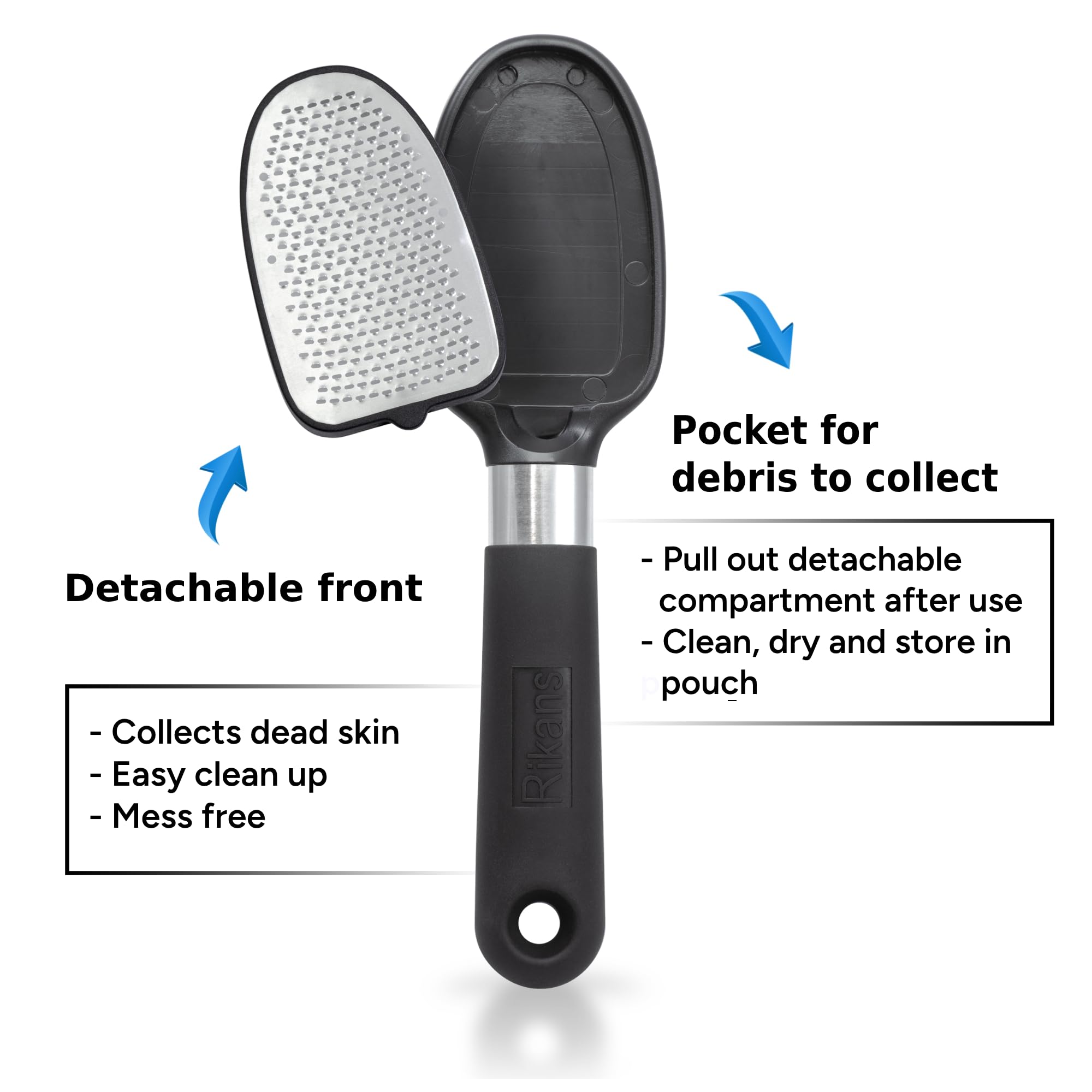Rikans Foot File fine surface buffing dry skin for smooth feet