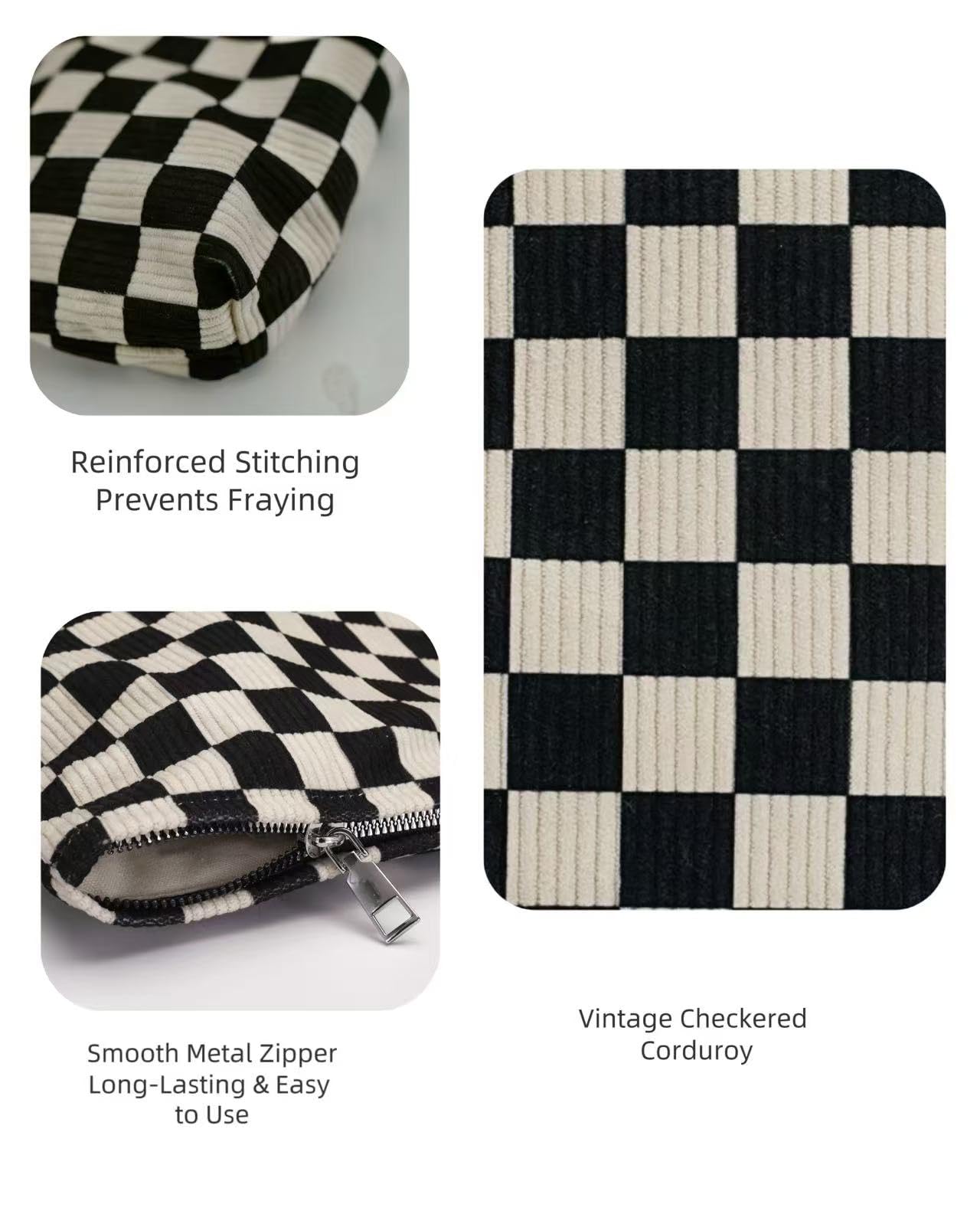 RIKMOXR corduroy travel toiletry bag keeps toiletries organized on the go