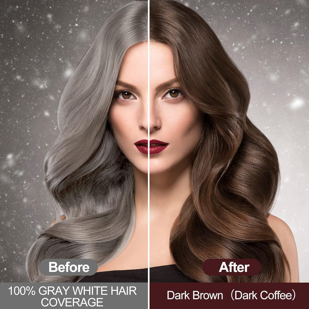 RILSIC gray hair coverage demonstration shows visible improvement