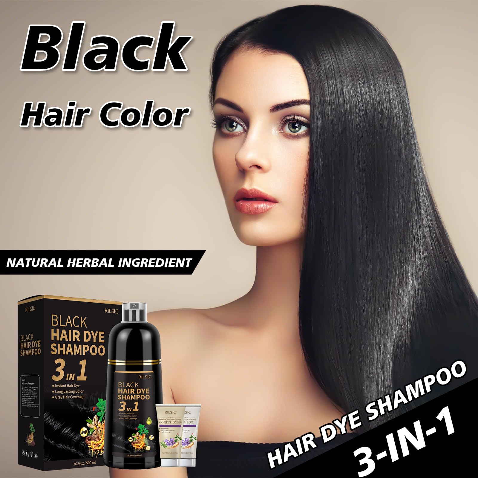 RILSIC hair shine and soft texture after use.