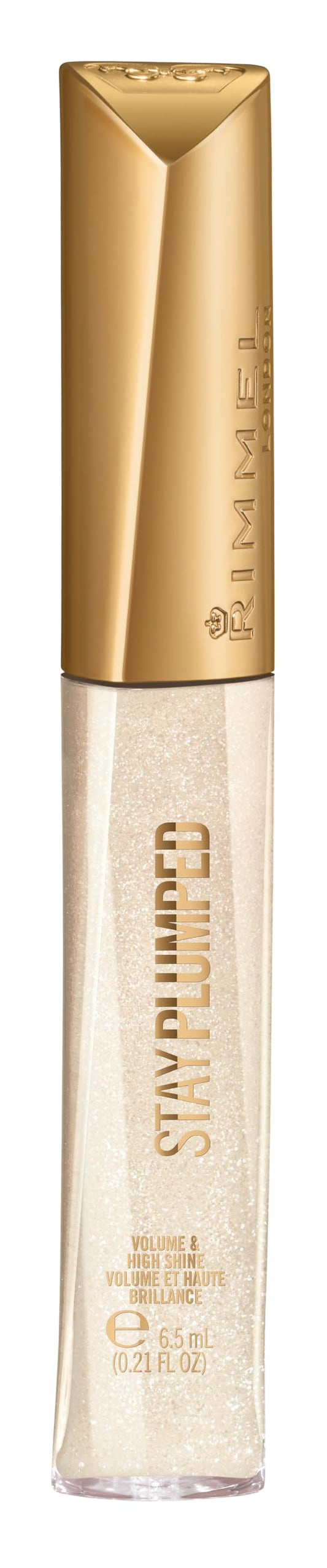 Rimmel Stay Plumped Diamond Pop bottle shows glossy finish