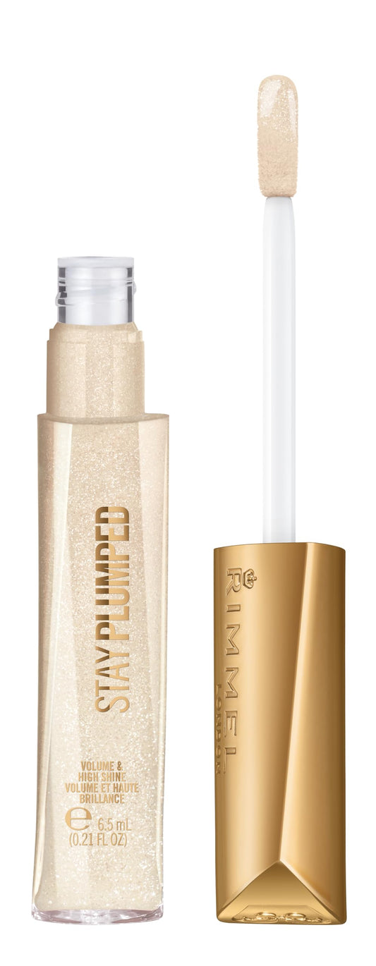 Rimmel Stay Plumped Diamond Pop wand applies gloss for fuller look