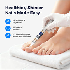 Rinlus ginger and tea tree oil ingredients offer soothing care for nails.
