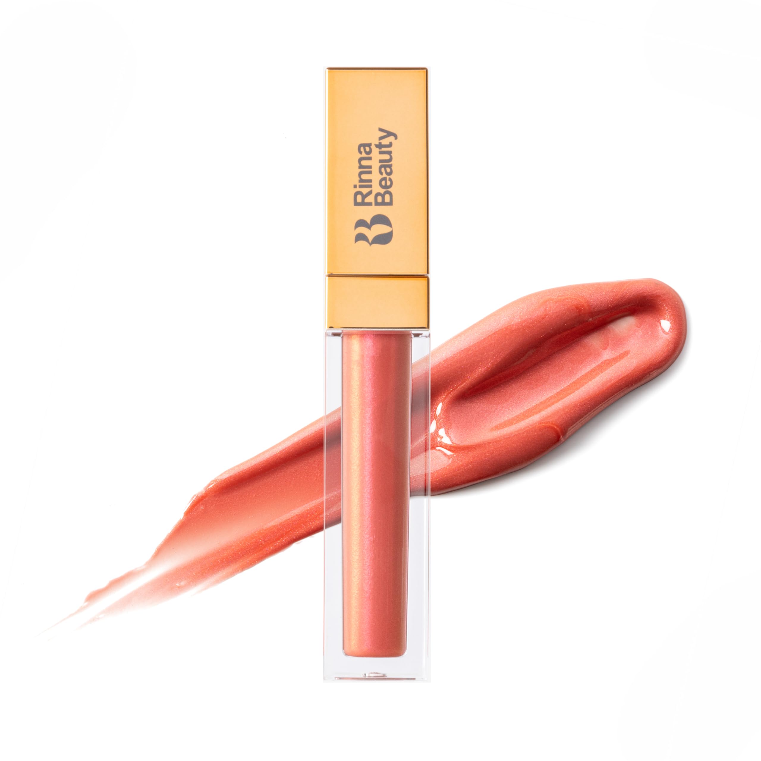 Rinna Beauty Attention Seeker gloss tube showing bold shine and uplifted lip volume.