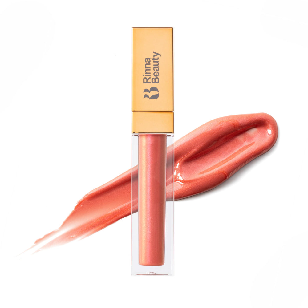 Rinna Beauty Attention Seeker gloss tube showing bold shine and uplifted lip volume.