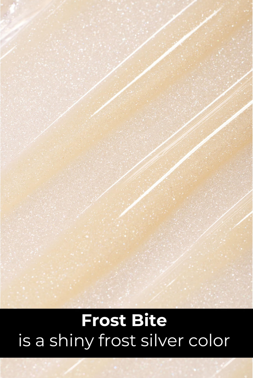 Close-up of the Frost Bite wand applying gloss with precision.