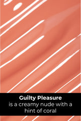 Rinna Beauty Guilty Pleasure bottle close-up shows high pigment shimmer.