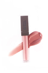Rinna Beauty Pretty Please lip gloss tube in pink, delivering hydrating shine.