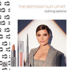 Rinna Beauty Icon Lip Kit Birthday Suit lip gloss swatch with hydrating shine