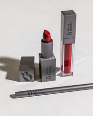 Daily routine shot highlights clean vegan beauty for confident lips.