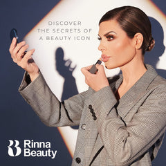 Rinna Beauty Icon Lip Kit box open showing three-piece kit ready to apply.