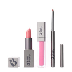 Rinna Beauty Icon Lip Kit Pinky packaging shows an easy all-in-one lip solution