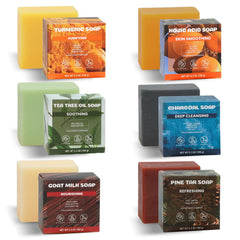 Rinse & Robust variety pack of six bars for versatile daily cleansing.