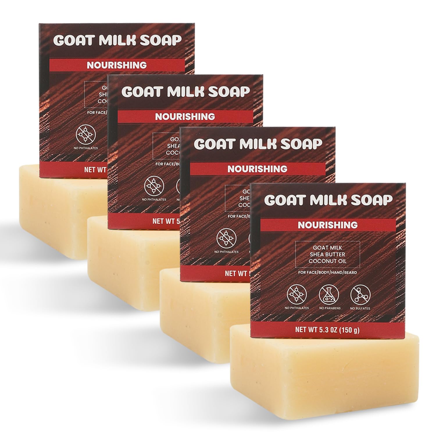 Rinse & Robust front view of the men's soap bar highlighting natural ingredients for hydrated skin