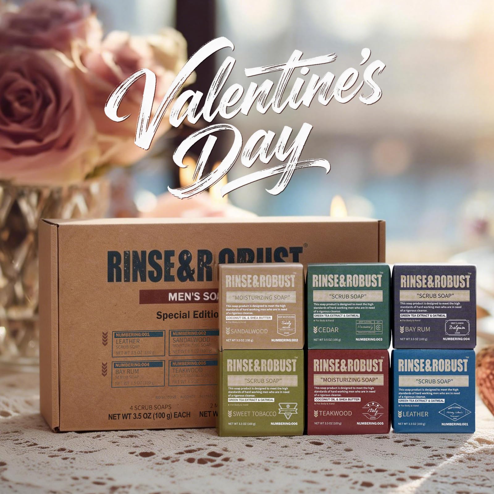 Rinse & Robust six-bar display for versatile grooming routines