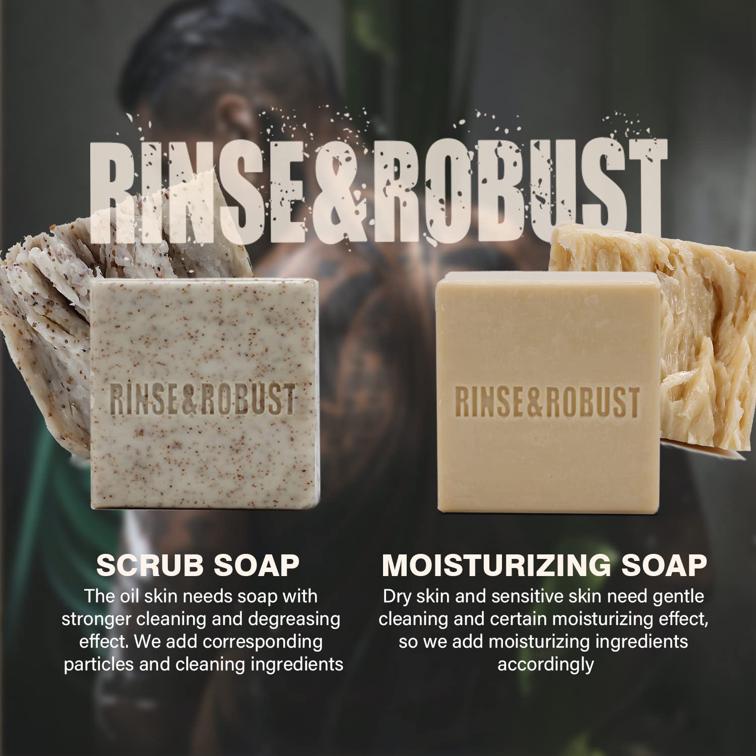 Rinse & Robust travel-friendly kraft box supports on-the-go cleansing