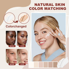 Rise Luxus Ultrablend foundation swatches displaying seamless shade options.