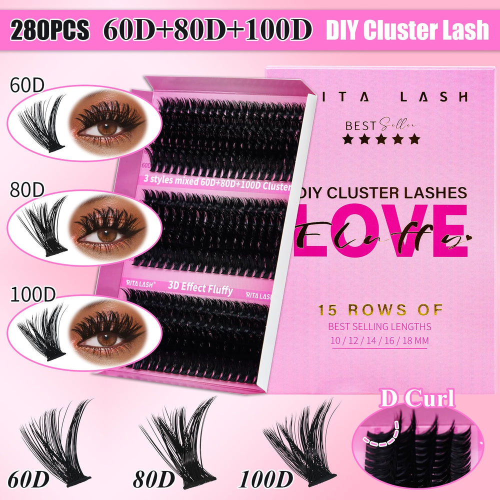 RITALASH headband keeps hair away during lash application.