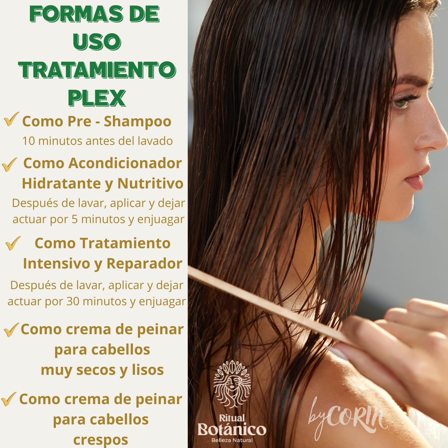 Ritual Botanico hair results image showing shine and bounce
