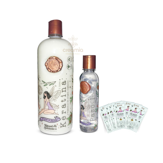 Ritual Botanico organic keratin 1l kit for at-home straightening and frizz control.