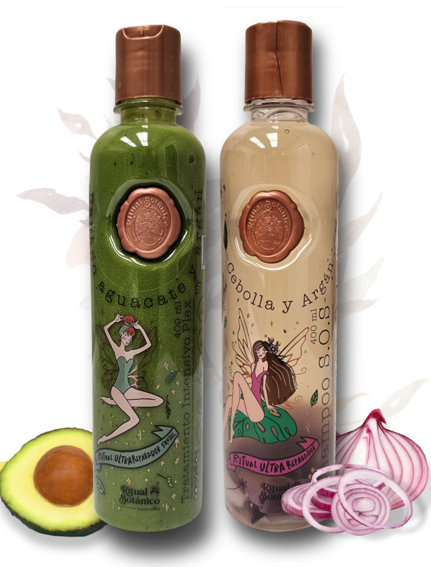 Ritual Botanico Ultra Repair SOS Shampoo bottle with onion and argan for nourished hair.