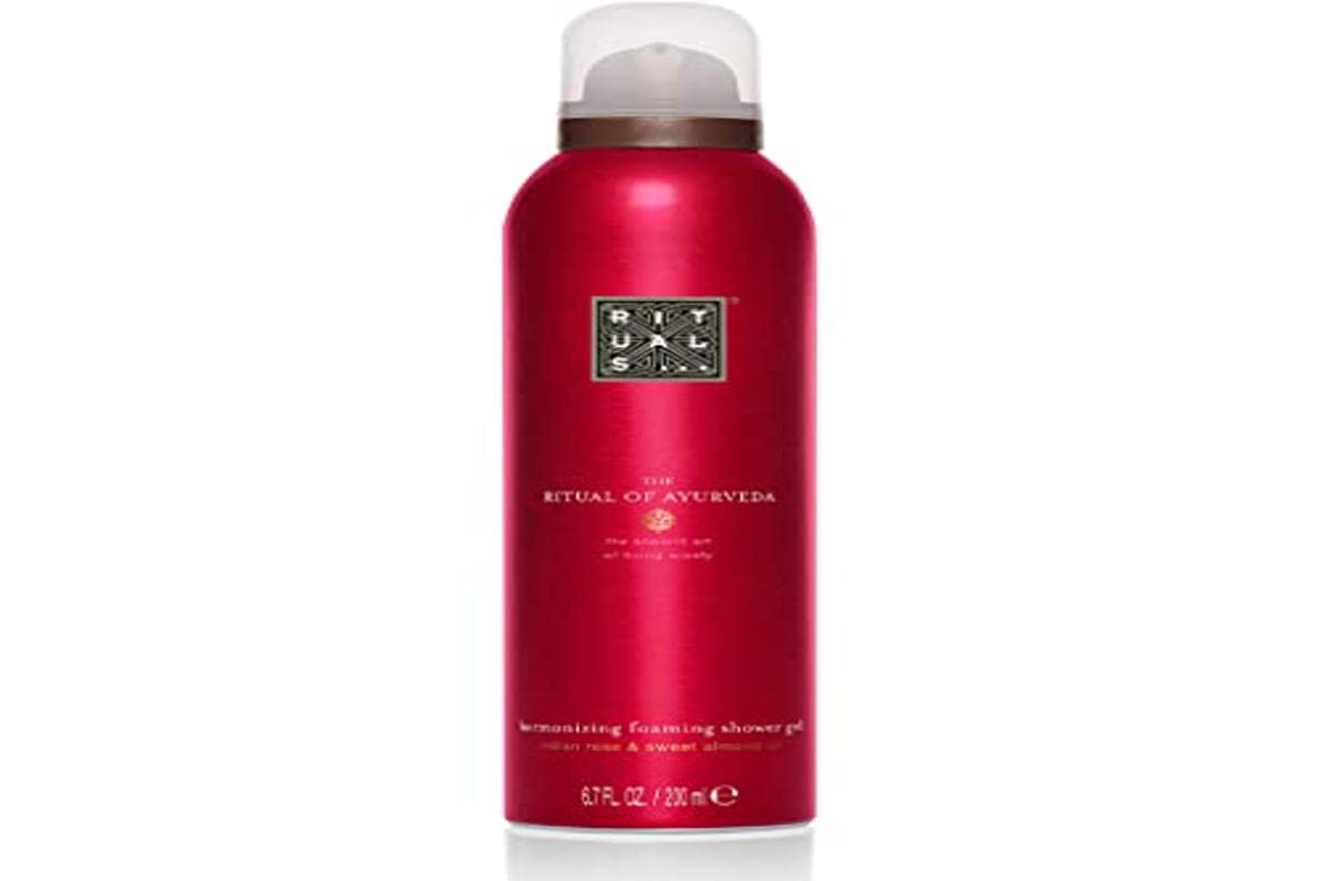RITUALS The Ritual of Ayurveda Foaming Shower Gel foaming texture with almond oil for silky-soft skin