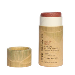 River Organics Blush Multi-Use Stick Dusty Pink tube with eco-friendly packaging