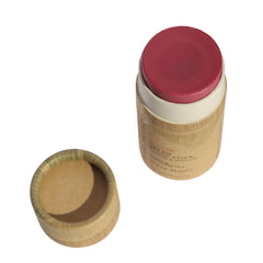 River Organics blush stick used on lips for quick tint and glow.