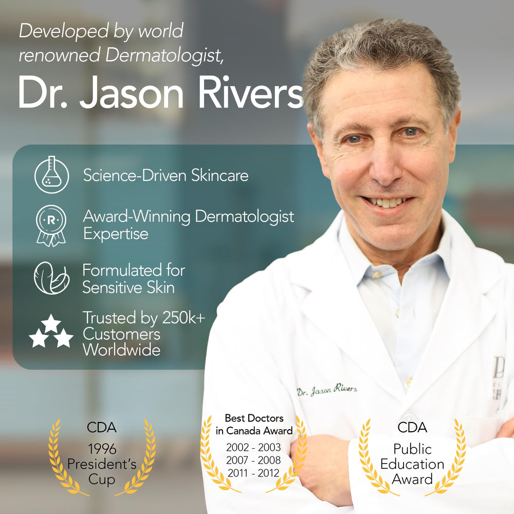 Under-eye area after application of Riversol Peptide Eye Cream, hydrated look.