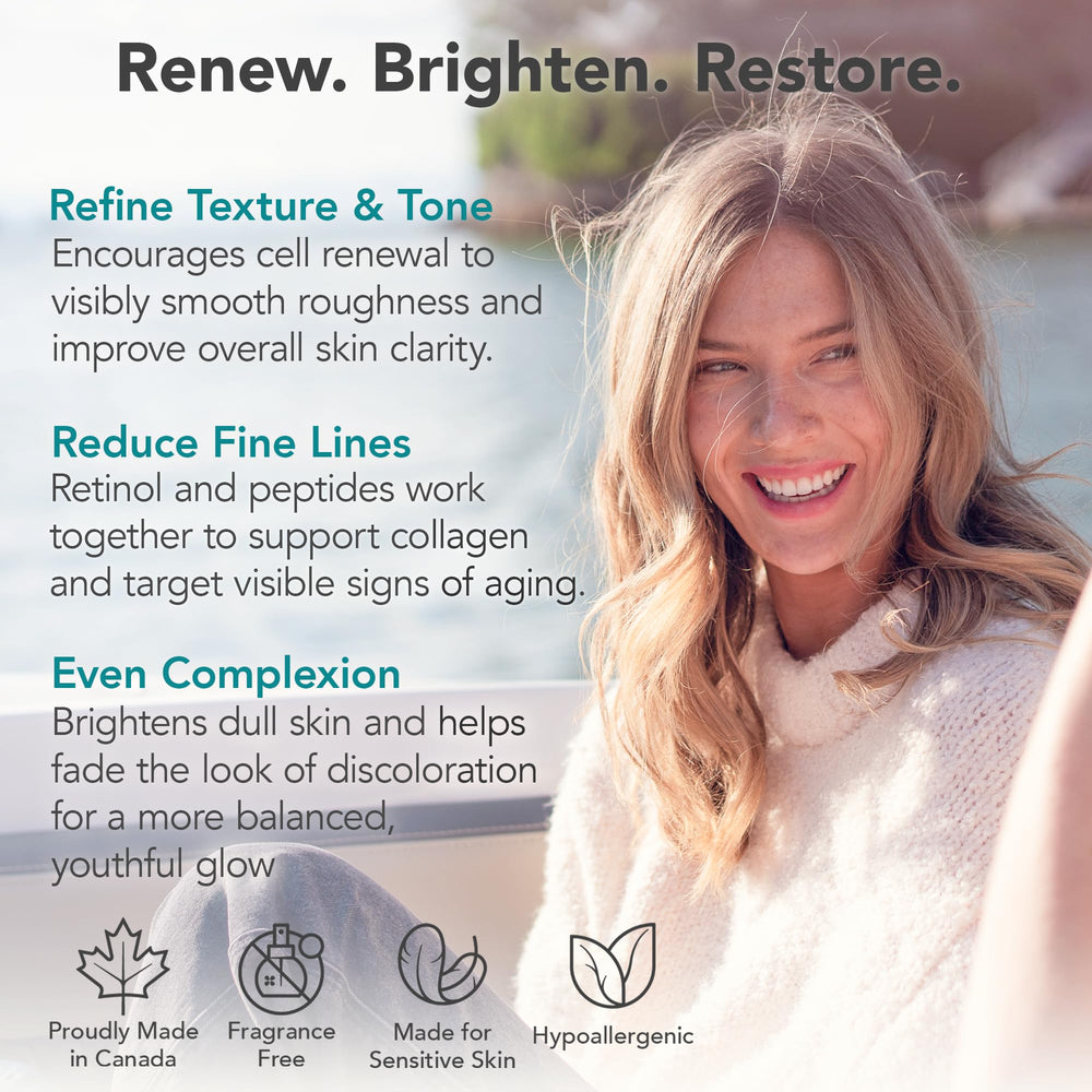 Applying Riversol Retinol Night Cream to the face at night