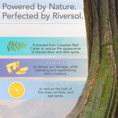 Riversol serum applied to clean face for even tone