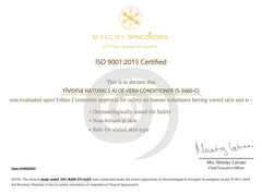 RIVONA NATURALS Silicone-free label for gentle daily care