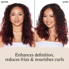 Rizos Curls close-up of defined curl texture and shine.