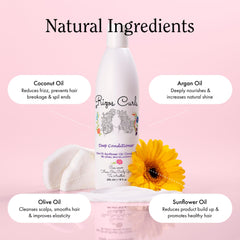Rizos Curls Detangling action helps manage curls after washing