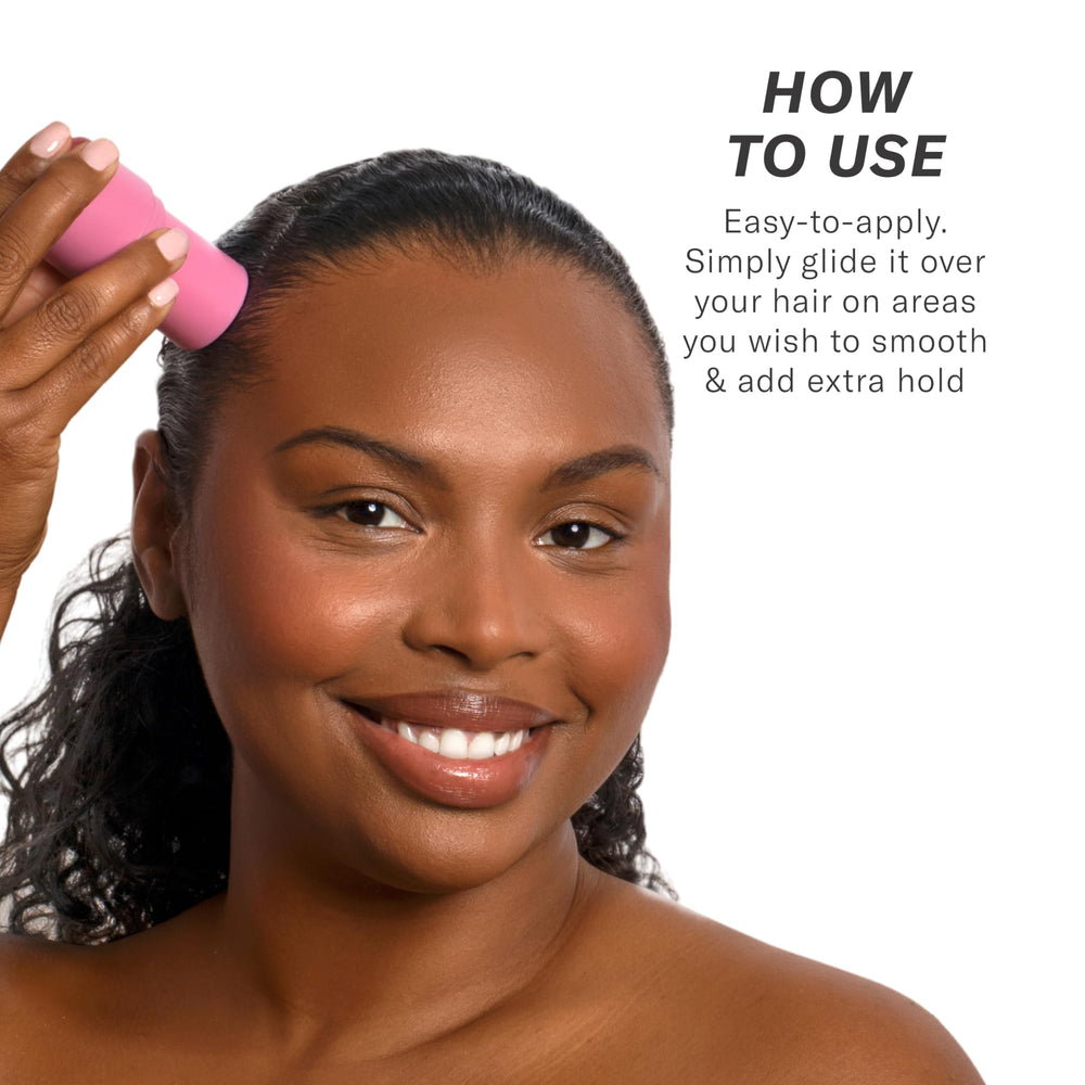 Rizos Curls Hair Wax Stick demonstrates quick, easy application for slicked-back looks.