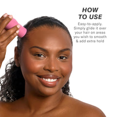 Rizos Curls Hair Wax Stick demonstrates quick, easy application for slicked-back looks.