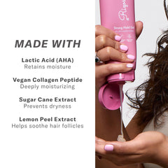 Model shows defined curls and natural shine with Rizos Curls Gel.