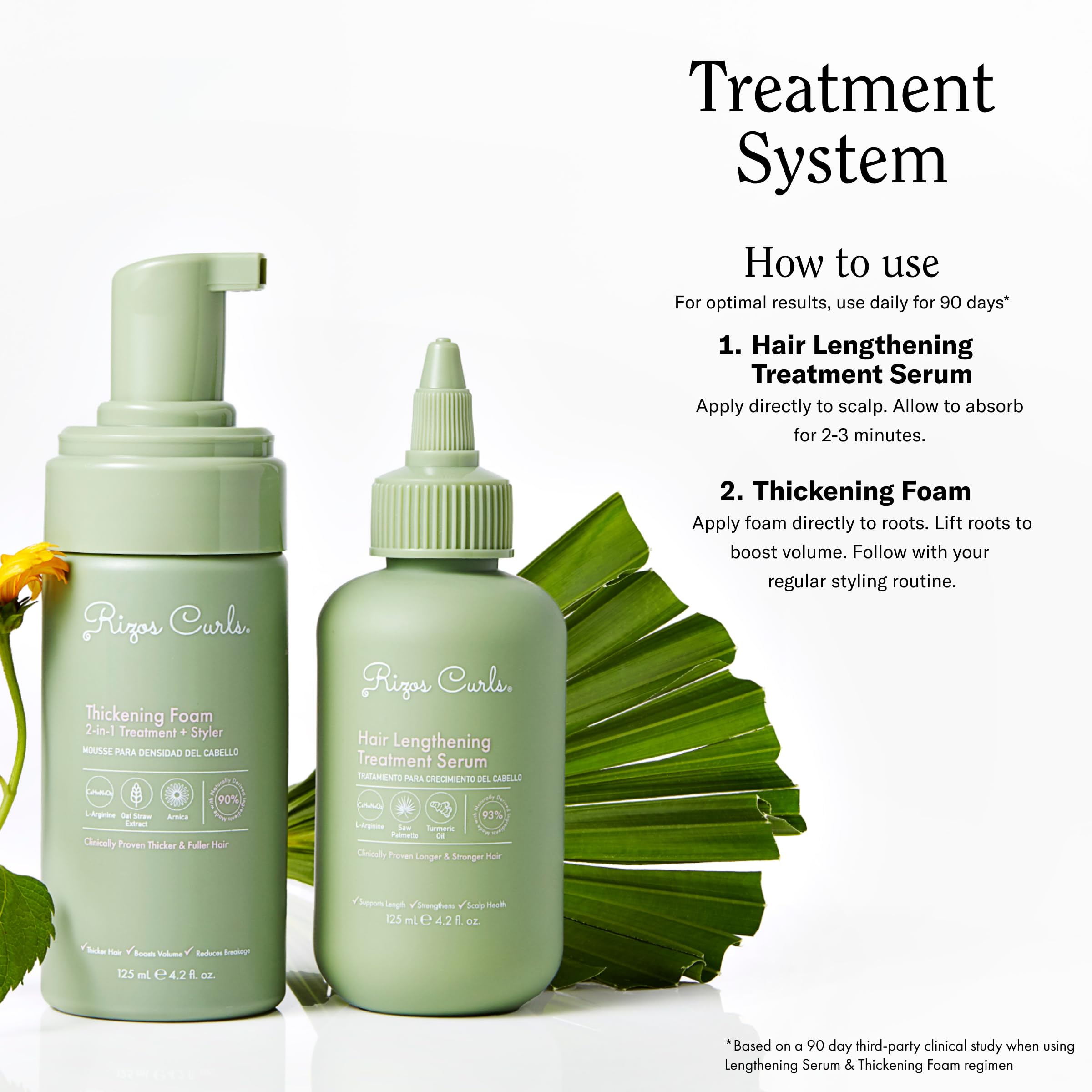 Rizos Curls Thickening Foam supports hair elasticity.