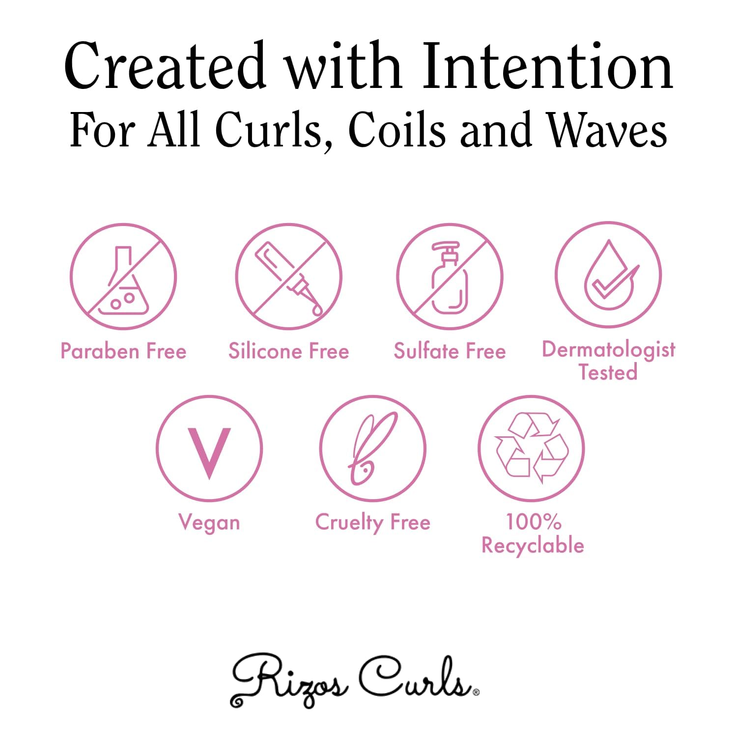Rizos Curls Travel Refresh & Detangle Spray delivers shine and defined curls.